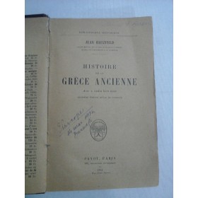   HISTOIRE  DE  LA  GRECE  ANCIENNE  -  Jean  HATZFELD  -  Paris, 1931  